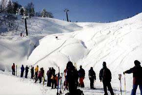 powder skiing contest