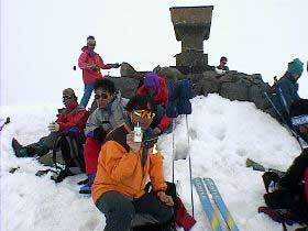 At the peak of Mt. Neko-dake